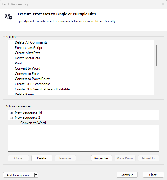 Add Sequence Properties