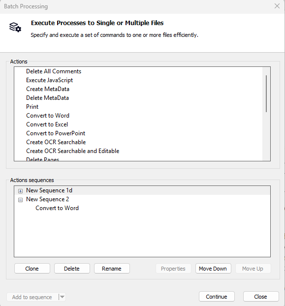 Batch Properties Clone Delete Rename