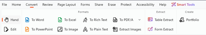Convert tab