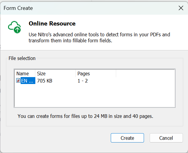 Form Create