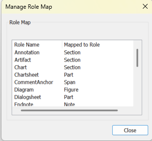 Manage Role Maps