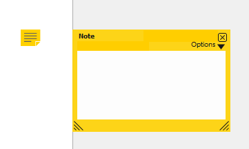 Notes pop up